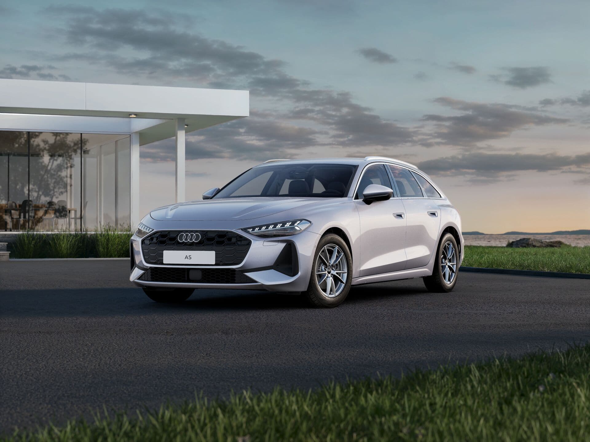 Vue avant de la Audi A5 2025